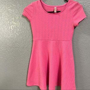 Girls pink skater dress size medium